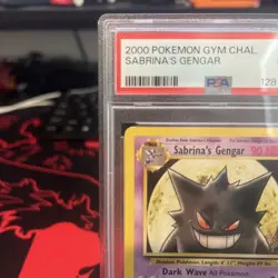 Sabrina's Gengar 29/132 Rare Pokemon 2000 Gym Challenge PSA 8 NM-MT - Image 3