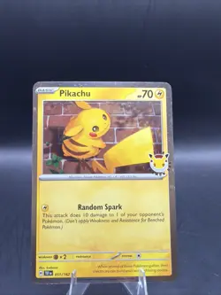 Pikachu 051/162 - Pokemon Day 2026 Stamped 30th Anniversary Cosmos - Near Mint - Image 1