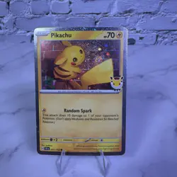 Pikachu 051/162 2026 Pokemon Day Stamped Promo 30th Anniversary TCG - NM ✅ - Image 1