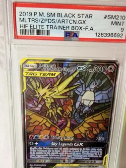 2019 POKEMON SM BLACK STAR PROMO #SM210 MLTRS/ZPDS/ARTCN.GX HIF PSA 9 - Image 2