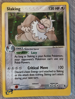 Pokemon Slaking 12/109 Ruby and Sapphire Holo MP - Image 1