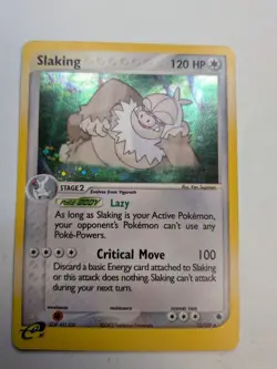 Slaking - 12/109 - Pokemon Ruby and Sapphire - Holo Rare - Image 1