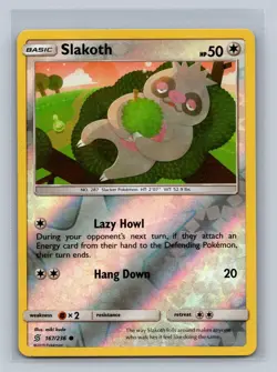 Slakoth 167/236 Common Unified Minds Reverse Holo NM 2019 Free Shipping - Image 1