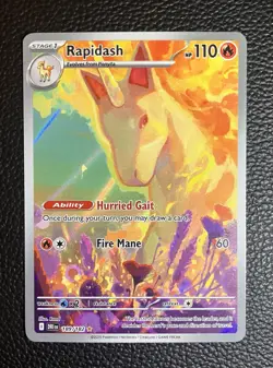 Pokemon TCG Rapidash 189/182 Destined Rivals - Image 1