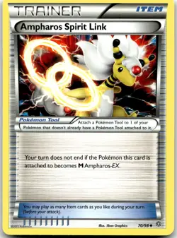 Pokemon Ampharos Spirit Link Ancient Origins AOR #70/98 Uncommon LP - Image 1