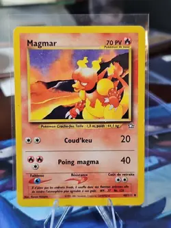 Pokemon WOTC Magmar FRENCH 40/111 Neo Genesis Set Uncommon - Image 1