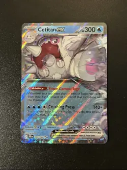 Pokemon TCG Cetitan ex 065/182 Destined Rivals Holo NM - Image 1