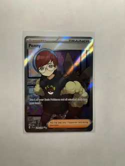 Pokemon Penny Full Art Trainer-Supporter Ultra Rare Holo SV01 239/198 - Image 1