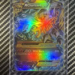 Pokemon Mega M Charizard EX Full Art Holo Card 108/106 Flashfire Secret Rare - Image 2