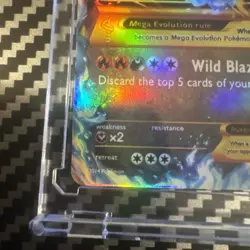 Pokemon Mega M Charizard EX Full Art Holo Card 108/106 Flashfire Secret Rare - Image 3
