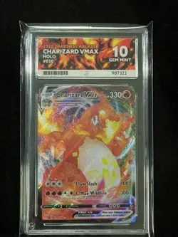 Pokemon Charizard VMAX Darkness Ablaze 020/189 - ACE 10 GEM MINT - Image 1