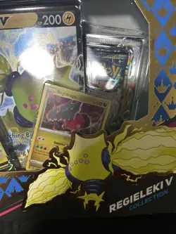 Pokemon TCG Crown Zenith Regieleki V Promo Booster Collection Box Sealed! - Image 5