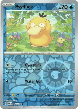 Psyduck [Reverse Holofoil] 054/165 Pokemon Scarlet & Violet 151 NM - Image 1