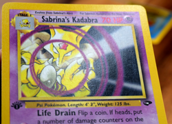 Sabrina’s Kadabra 58/132 1st Edition Gym Challenge Pokemon WOTC LP - Image 4