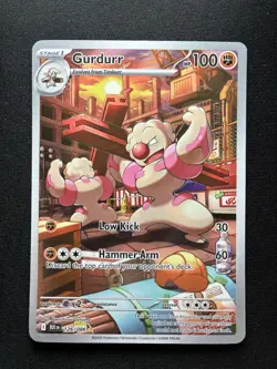 Pokemon: Gurdurr Illustration Rare IR 126/086 Black Bolt - Image 1
