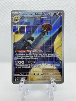Pokemon TCG Team Rockets Orbeetle Destined Rivals 198/182 Illustration Rare Card - Image 1