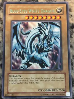 Yu-Gi-Oh Blue-eyes white dragon Dragons of legend rare - LP - Image 1