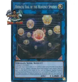 Yugioh! 1x Hieratic Seal of the Heavenly Spheres RA02-EN039 Collector's Rare NM - Image 1