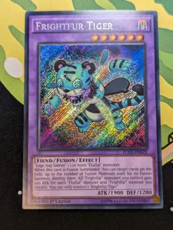 YuGiOh Frightfur Tiger Secret Rare 1st Edition FUEN-EN022 NM - Image 1
