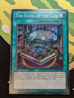 YuGiOh The Book of the Law Secret Rare 1st Edition FUEN-EN036 NM - Image 1