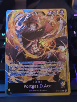 • Portgas.D.Ace • ST13-002 SR Leader The Three Brothers One Piece TCG NM - Image 1