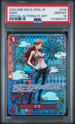 2023 ONE PIECE JPN OP05-AWAKENING OF THE NEW ERA #016 NAMI PSA 10 - Image 1