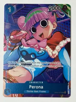 Perona OP01-077 Alternate Art Box Topper Romance Dawn One Piece NM - Image 1