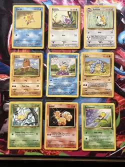 Pokemon Vintage Card Lot #2 9x Cards From Mixed Sets All Individual Sleeved - Image 1