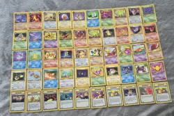 Complete Pokemon 1st Edition Team Rocket Non Holo Uncommon/Common 50 Card Set NM - Image 1