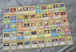 Complete Pokemon 1st Edition Team Rocket Non Holo Uncommon/Common 50 Card Set NM - Image 2