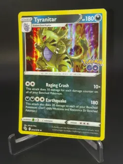 Pokemon TCG Tyranitar 43/78 Holo Foil Rare Pokemon GO Card Rare Mint 💎 - Image 1