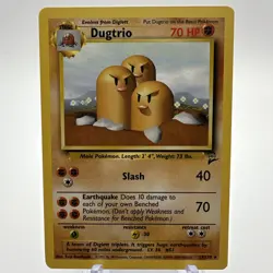 Pokemon TCG Base Set 2 Dugtrio Rare Card #23/130 - Image 1