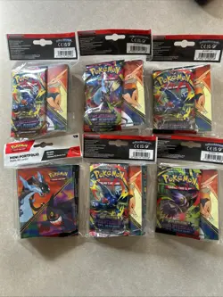 Lot of six Pokemon Cards - M.E. Phantasmal Flames - MINI ALBUM w/ Booster Pack - Image 1