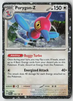Porygon-Z - (Cosmos Holo) - 144/182 - Miscellaneous Cards & Products Holofoil- P - Image 1