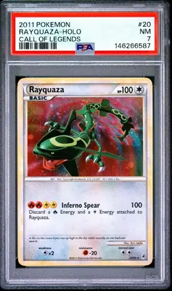 Pokemon Rayquaza Holo Rare Card Call of Legends 20/95 Psa 7 - Image 1