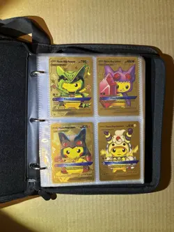 Pokemon Gold Card TCG Binder Collection - Charizard - Pikachu Cosplay - Mewtwo - Image 2