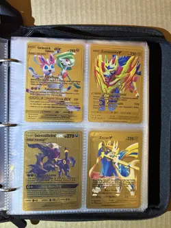 Pokemon Gold Card TCG Binder Collection - Charizard - Pikachu Cosplay - Mewtwo - Image 5