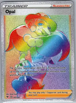 Opal (Secret) 197/185 SWSH04: Vivid Voltage - Pokemon Card - NM - Image 1