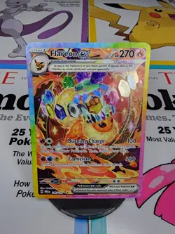 Pokemon TCG Flareon EX Prismatic Evolutions Card 146/131 SIR Near Mint - Image 1