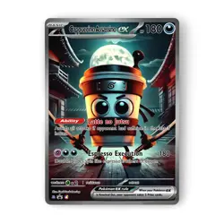 Italian Brainrot Pokemon Card - Cappuccino Assassino Custom Meme Art - Image 1