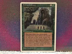 MTG - Sylvan Library - 4th Edition Light Play Magic the Gathering Rare - Image 1