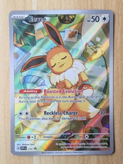 Eevee SVP 173 NM Prismatic Evolutions Black Star Promo [Pokemon, ETB, Near Mint] - Image 1