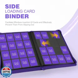 Premium Card Binder 16 Pocket,Trading Card Binder Holds up to 1000+Cards Stur - Image 3