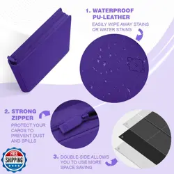 Premium Card Binder 16 Pocket,Trading Card Binder Holds up to 1000+Cards Stur - Image 4