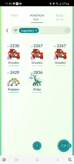 Pokemon Go (Stage 32) Shiny Legendary Dialga ( 25 Shinys ) - Image 3