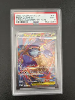 Pokemon TCG Mega Latias EX SIR 181/132 Mega Evolution NM PSA 9 - Image 1