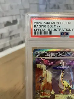 2024 POKEMON TEF EN-TEMPORAL FORCES #208 RAGING BOLT EX PSA 10 - Image 3
