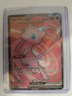 pokemon Mew ex searlet violet full art holo 193/165 Genome Hacking - Image 1