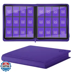 Premium Card Binder 12 Pocket for 720 Pockets Trading Card Binder, PU Zipper - Image 1