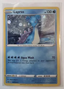 2020 Pokemon Chanpions Path Lapras Black Star Promo SWSH051 Near Mint NM - Image 1